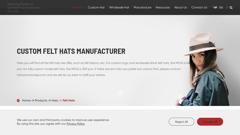 Custom Felt Hats Wholesale Manufacturer Supplier in China