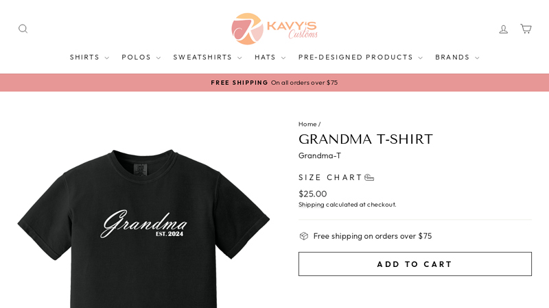 Custom Grandma T custom t-shirts