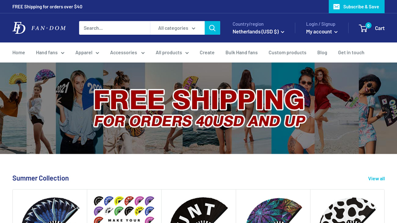 Custom Hand Fans, Stainless Steel Jewelry and Unique T