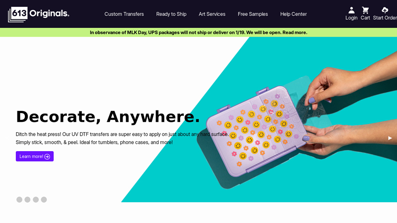 Custom Heat Transfers from 613 Originals custom t-shirts