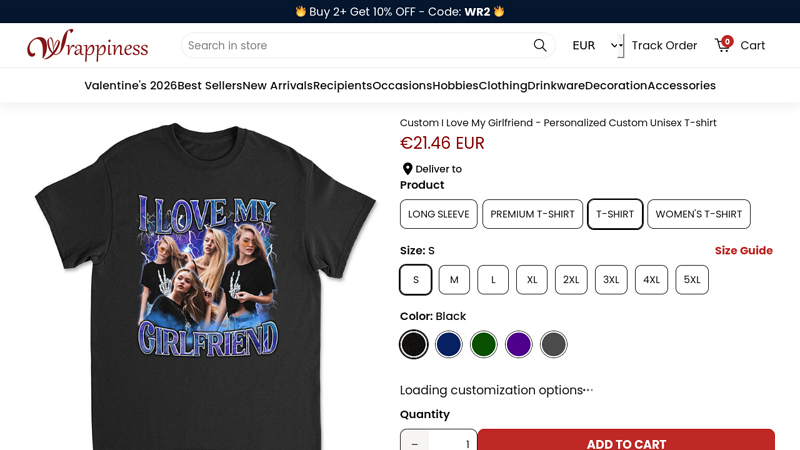 Custom I Love My Girlfriend custom t-shirts