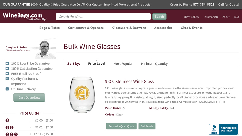 Custom Imprinted Bulk Wine Glasses Personalized