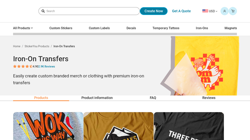 Custom Iron-On Transfers custom t-shirts