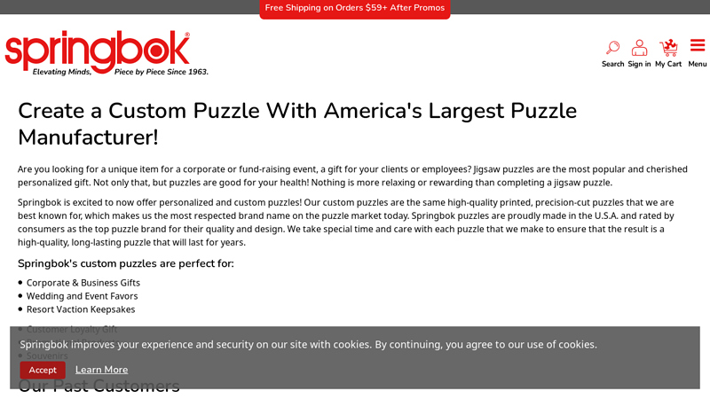 Custom Jigsaw Puzzles by Springbok