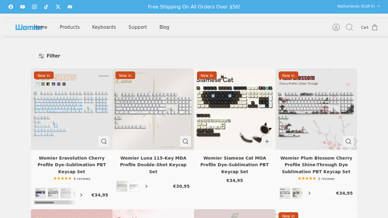 Custom Keycap Sets for Mechanical Keyboard