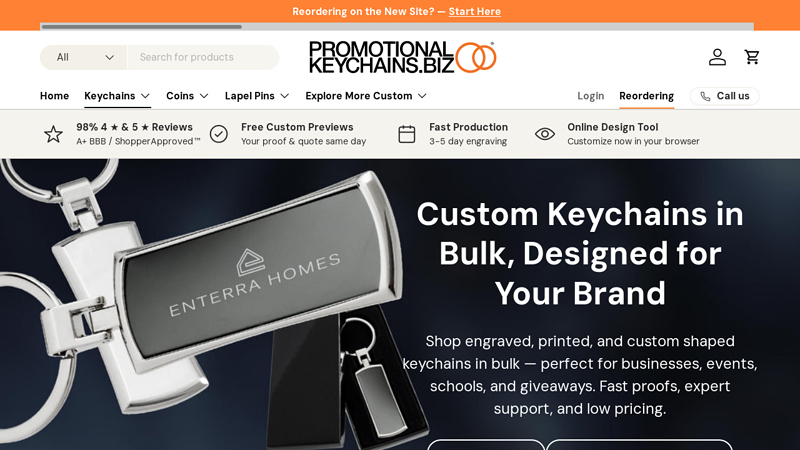 Custom Keychains in Bulk