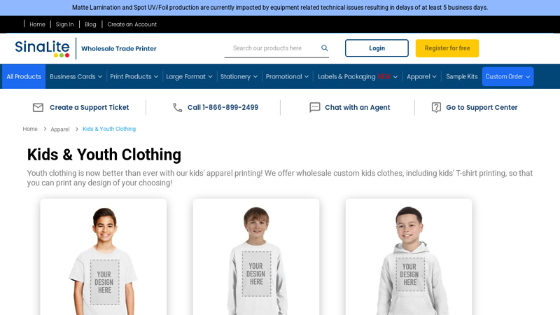 Custom Kids' Shirts & Other Wholesale Printed Clothes custom t-shirts