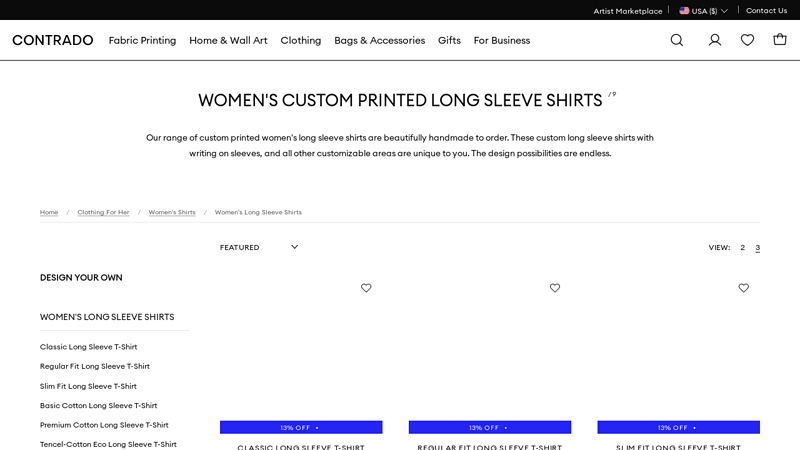 Custom Long Sleeve Shirts: All Over Print & Handmade. custom t-shirts