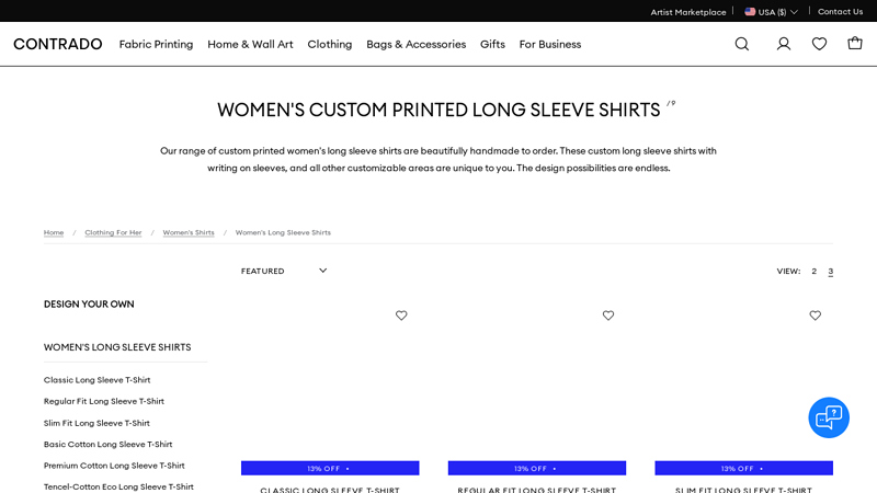 Custom Long Sleeve Shirts: All Over Print & Handmade. custom t-shirts