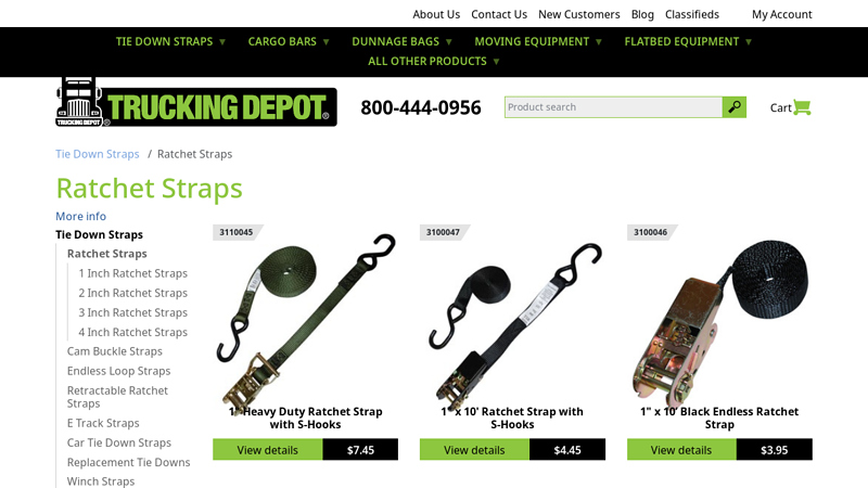 Custom Made Ratchet Straps