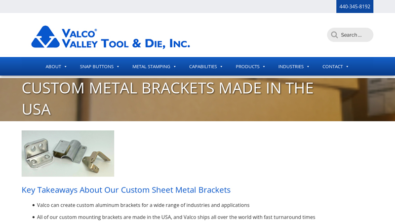 Custom Metal Brackets Made in the USA