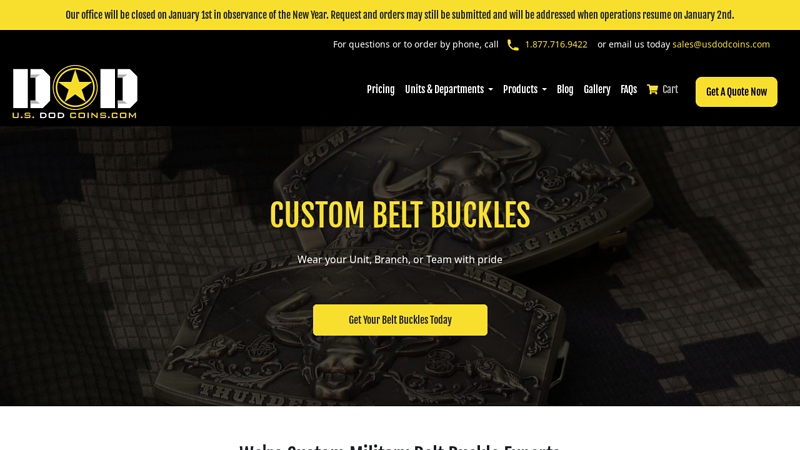 Custom Military Belt Buckles