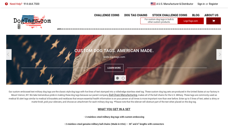 Custom Military Dog Tags