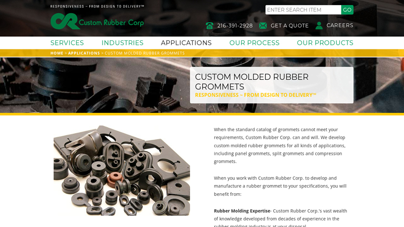 Custom Molded Rubber Grommets