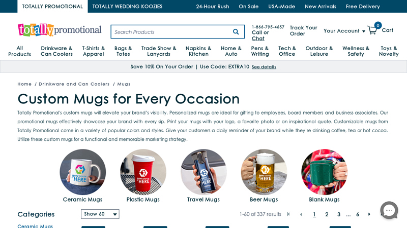 Custom Mugs - Affordable Bulk Options