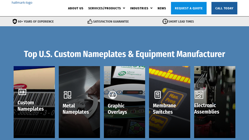 Custom Nameplates Manufacturer