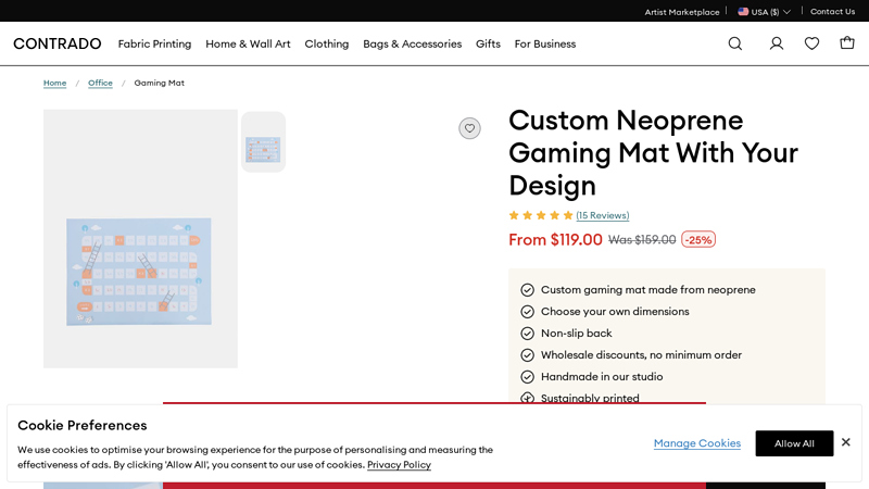 Custom Neoprene Gaming Mats