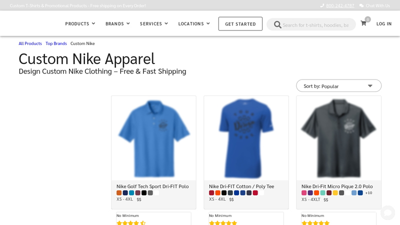 Custom Nike Apparel custom t-shirts