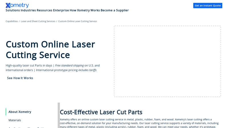 Custom Online Laser Cutting Services