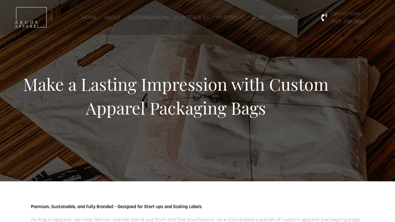 Custom Packaging Bags for Clothing