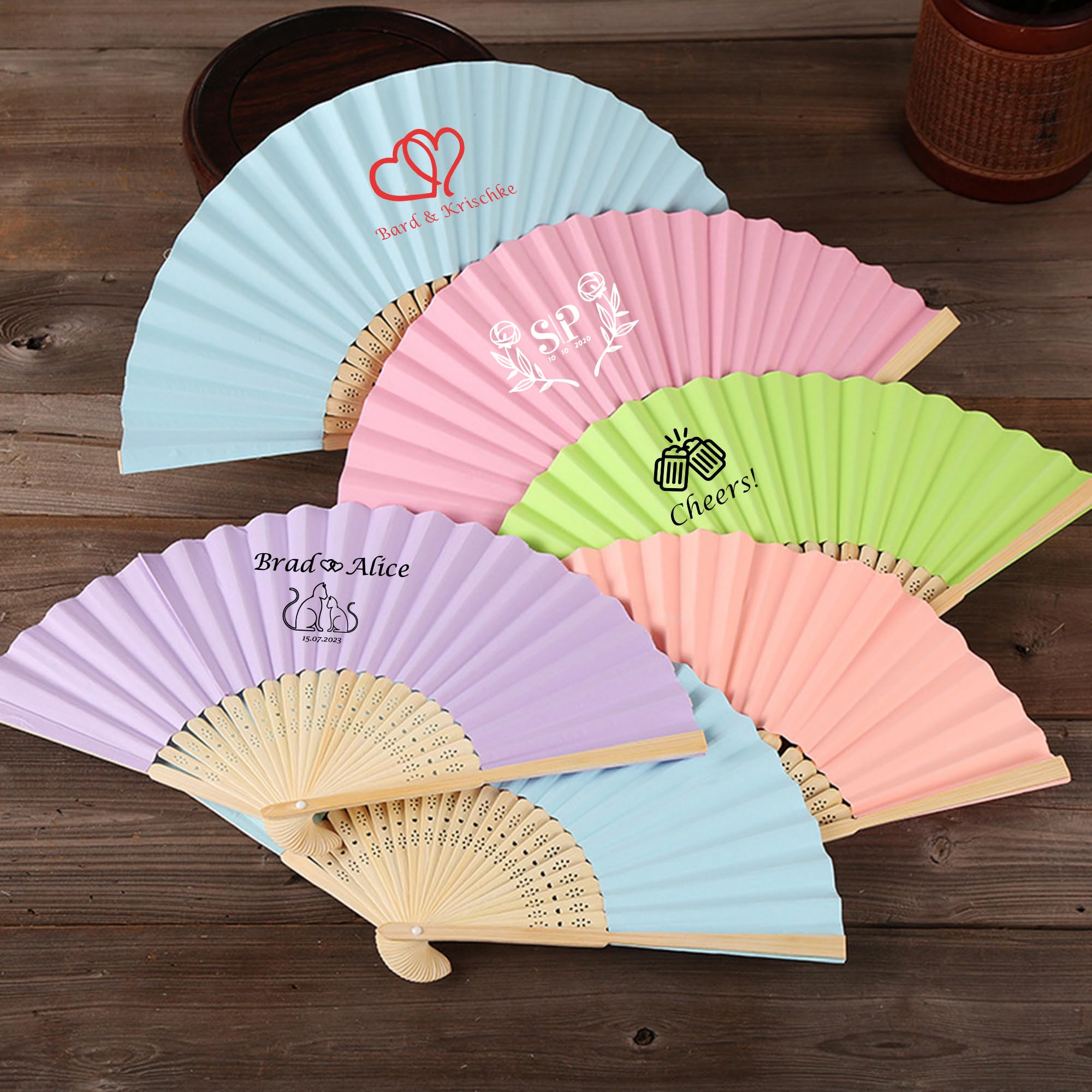 Custom Paper Hand Fans