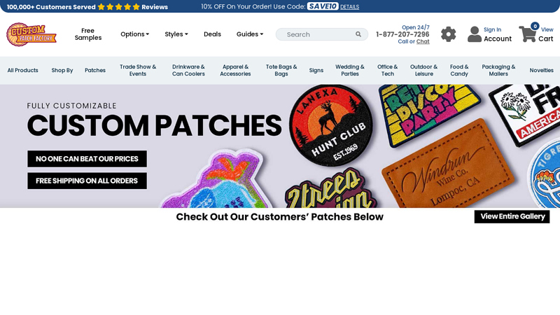 Custom Patches Online at Lowest Prices