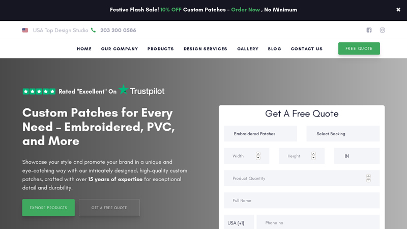 Custom Patches with No Minimum & Free Worldwide Shipping