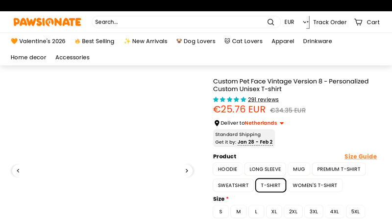 Custom Pet Face Vintage Version 8 custom t-shirts