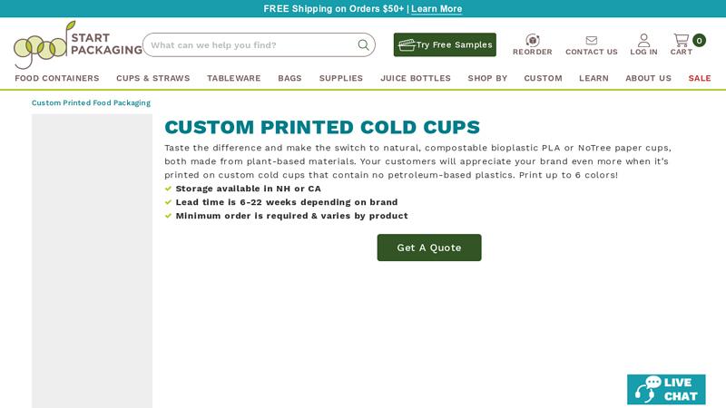 Custom Printed Cold Cups