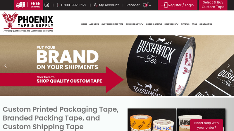 Custom Printed Packaging Tape, Branded Packing Tape, & Custom ...