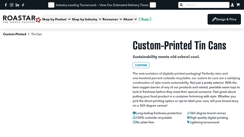 Custom Printed Tin Cans