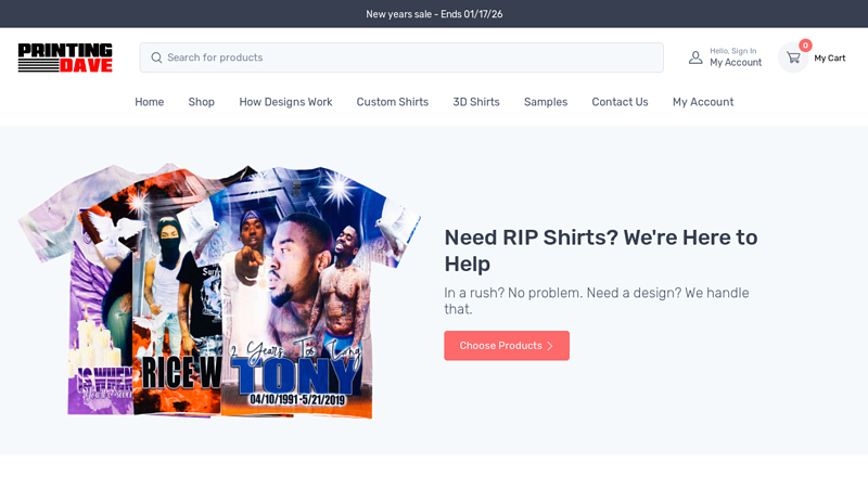 Custom RIP Shirts custom t-shirts