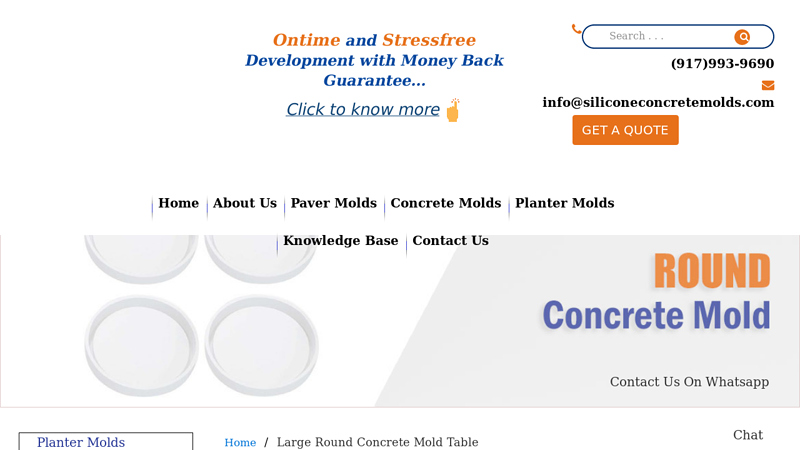 Custom Round Concrete Molds