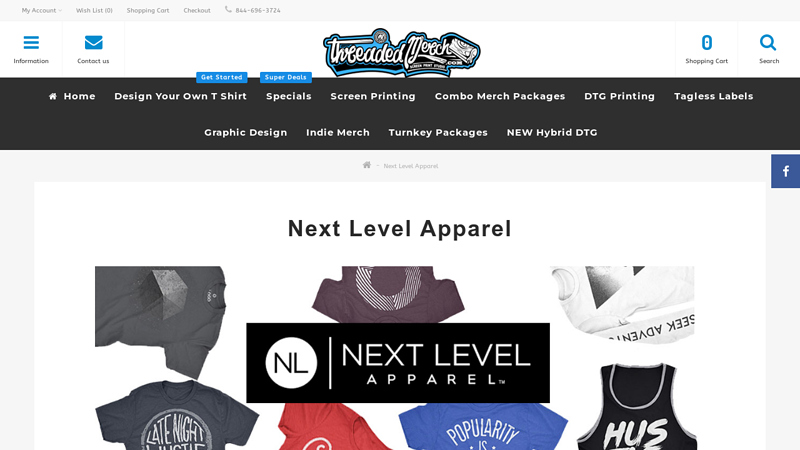 Custom Screen Printed Next Level Apparel custom t-shirts
