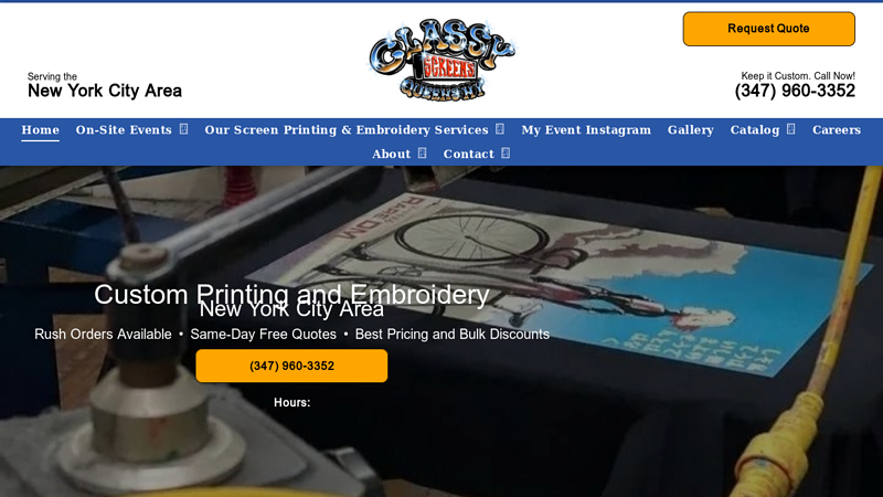 Custom Screen Printing & Embroidery custom t-shirts