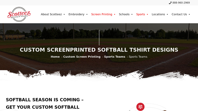 Custom Screenprinted Softball Tshirt Designs custom t-shirts