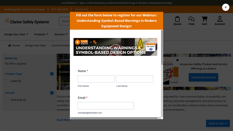 Custom Serial Number Labels