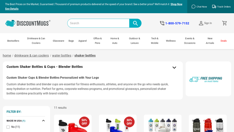 Custom Shaker Bottles & Blender Cups