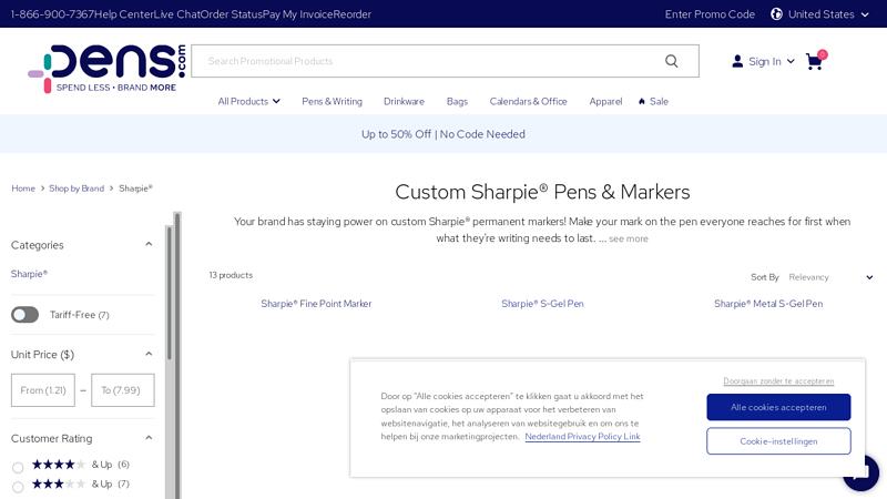 Custom Sharpie® Pens & Markers with Logo in Bulk