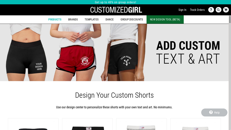 Custom Shorts, Personalized Athletic Shorts & Booty Shorts
