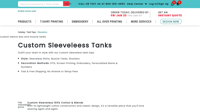 Custom Sleeveless Shirts & Muscle Style Tank Tops custom t-shirts