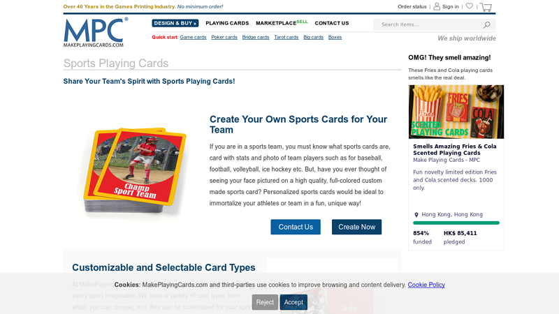 Custom Sports Cards for Your Team