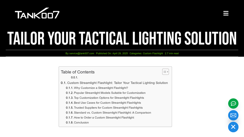 Custom Streamlight Flashlight