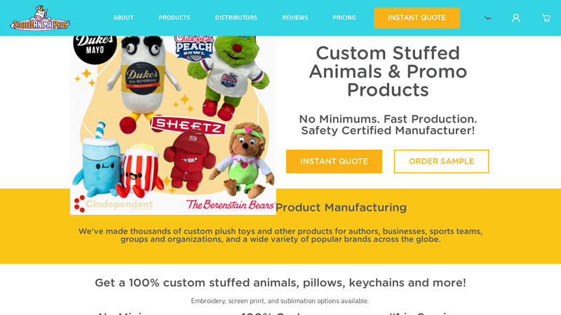 Custom Stuffed Animals, Bulk Plush No Minimum