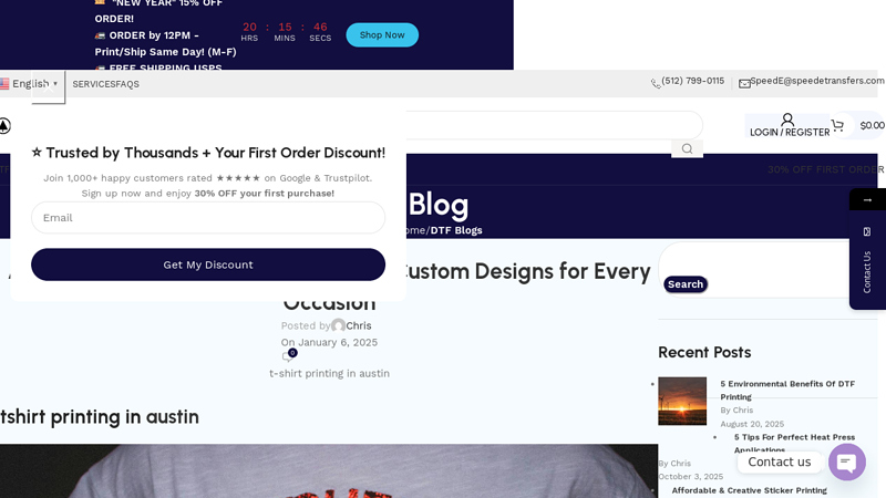 Custom T-Shirt Printing in Austin custom t-shirts