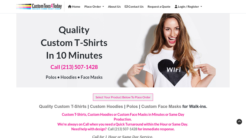 Custom T-Shirt Printing Same Day custom t-shirts