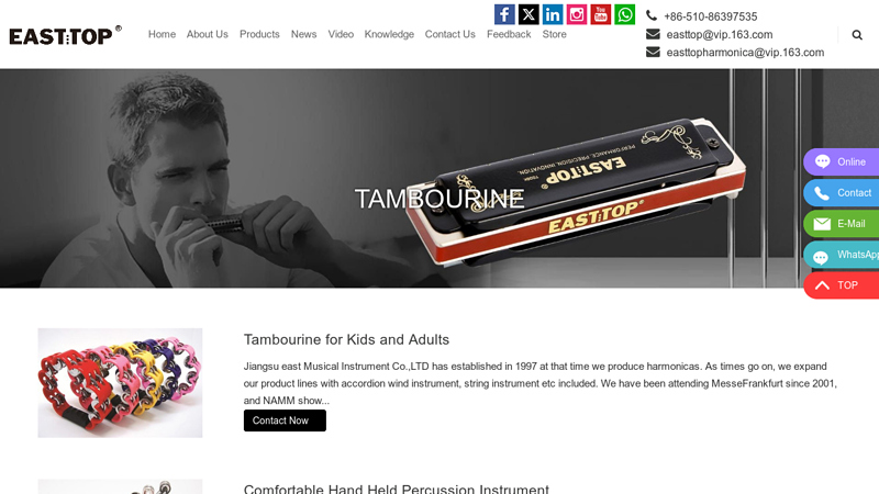 Custom TAMBOURINE at Wholesale Price