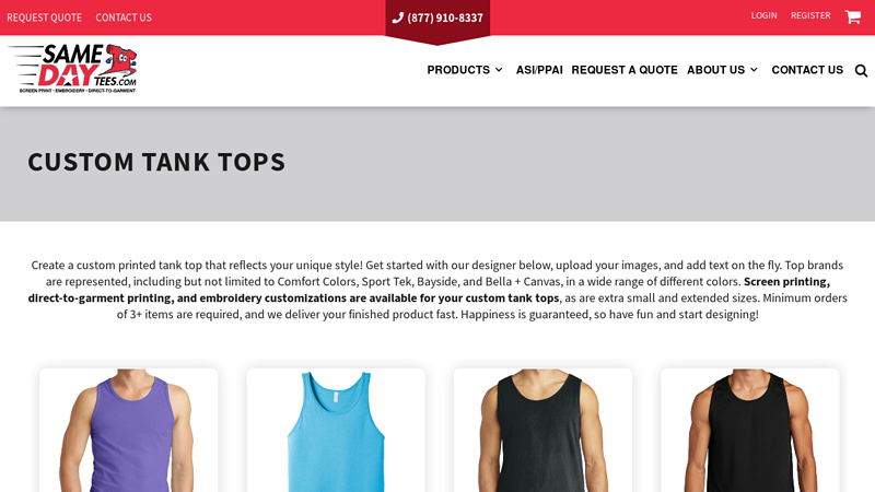 Custom Tank Tops Printing - Custom Sleeveless Shirts custom t-shirts