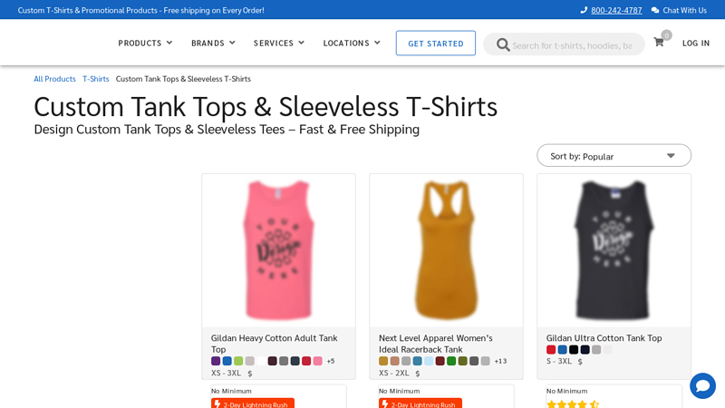 Custom Tank Tops & Sleeveless T custom t-shirts