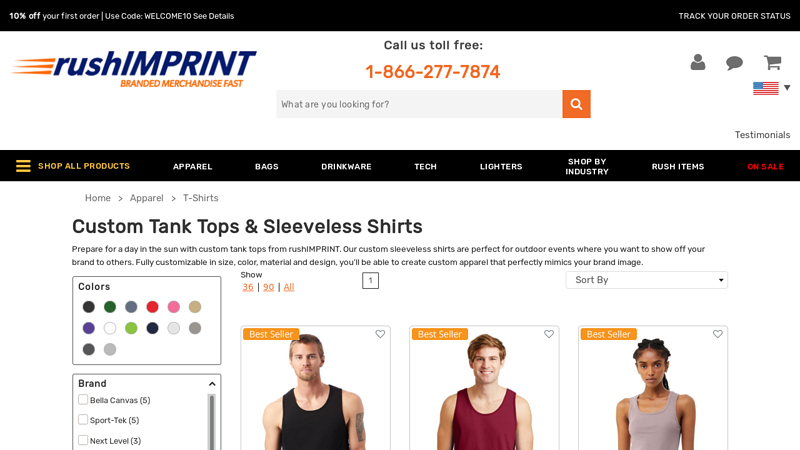 Custom Tank Tops: Sleeveless Tees with Logo custom t-shirts